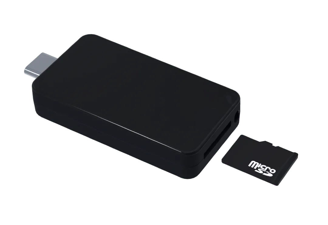 Metafina with microSD card